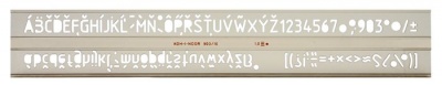 Betűsablon, 10 mm, KOH-I-NOOR